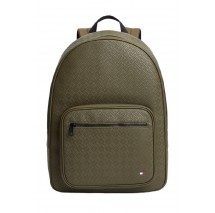 TOMMY HILFIGER EMBOSSED FLAG BACKPACK ΤΣΑΝΤΑ ΑΝΔΡΙΚΗ OLIVE