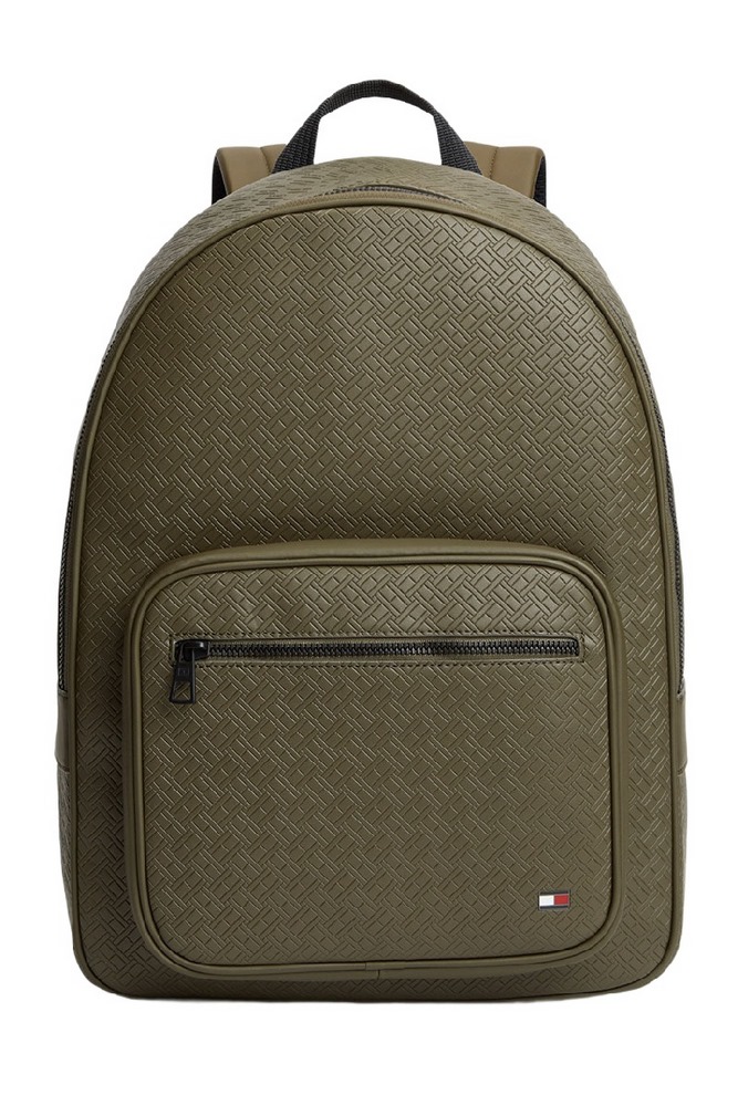 TOMMY HILFIGER EMBOSSED FLAG BACKPACK ΤΣΑΝΤΑ ΑΝΔΡΙΚΗ OLIVE