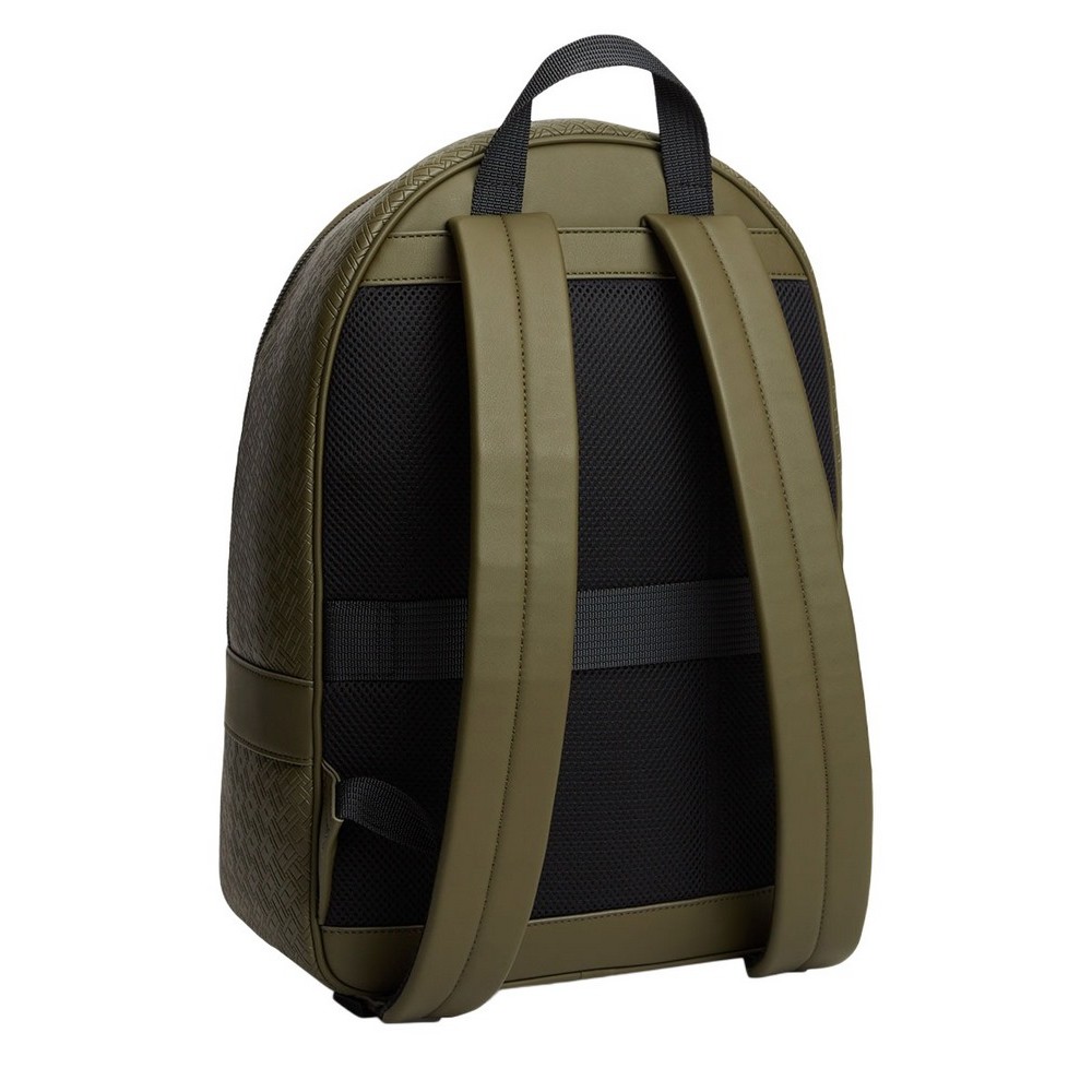 TOMMY HILFIGER EMBOSSED FLAG BACKPACK ΤΣΑΝΤΑ ΑΝΔΡΙΚΗ OLIVE