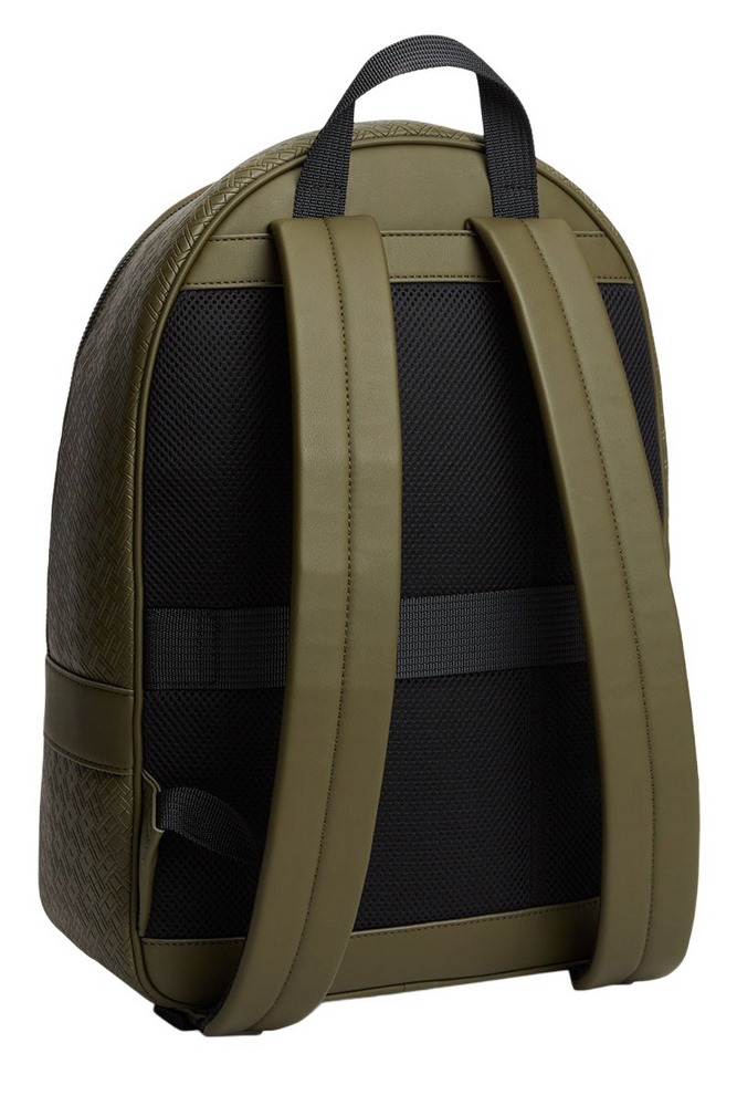 TOMMY HILFIGER EMBOSSED FLAG BACKPACK ΤΣΑΝΤΑ ΑΝΔΡΙΚΗ OLIVE