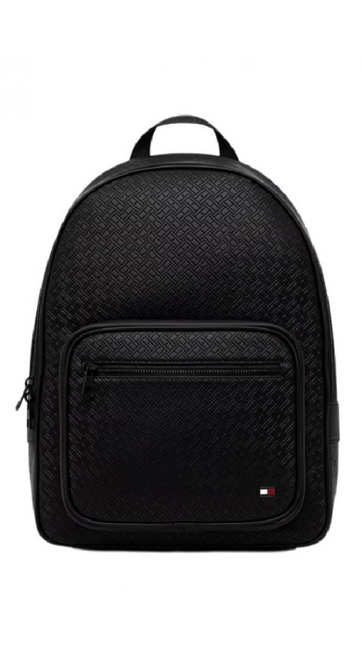 TOMMY HILFIGER EMBOSSED FLAG BACKPACK ΤΣΑΝΤΑ ΑΝΔΡΙΚΗ BLACK