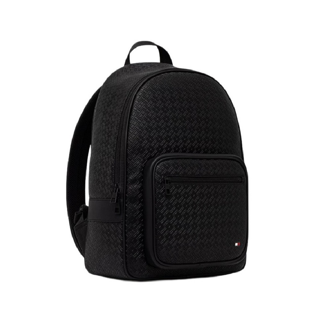 TOMMY HILFIGER EMBOSSED FLAG BACKPACK ΤΣΑΝΤΑ ΑΝΔΡΙΚΗ BLACK
