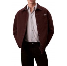 CALVIN  KLEIN JEANS 90S PADDED JAVA OVERSHIRT ΜΠΟΥΦΑΝ ΑΝΔΡΙΚΟ BROWN