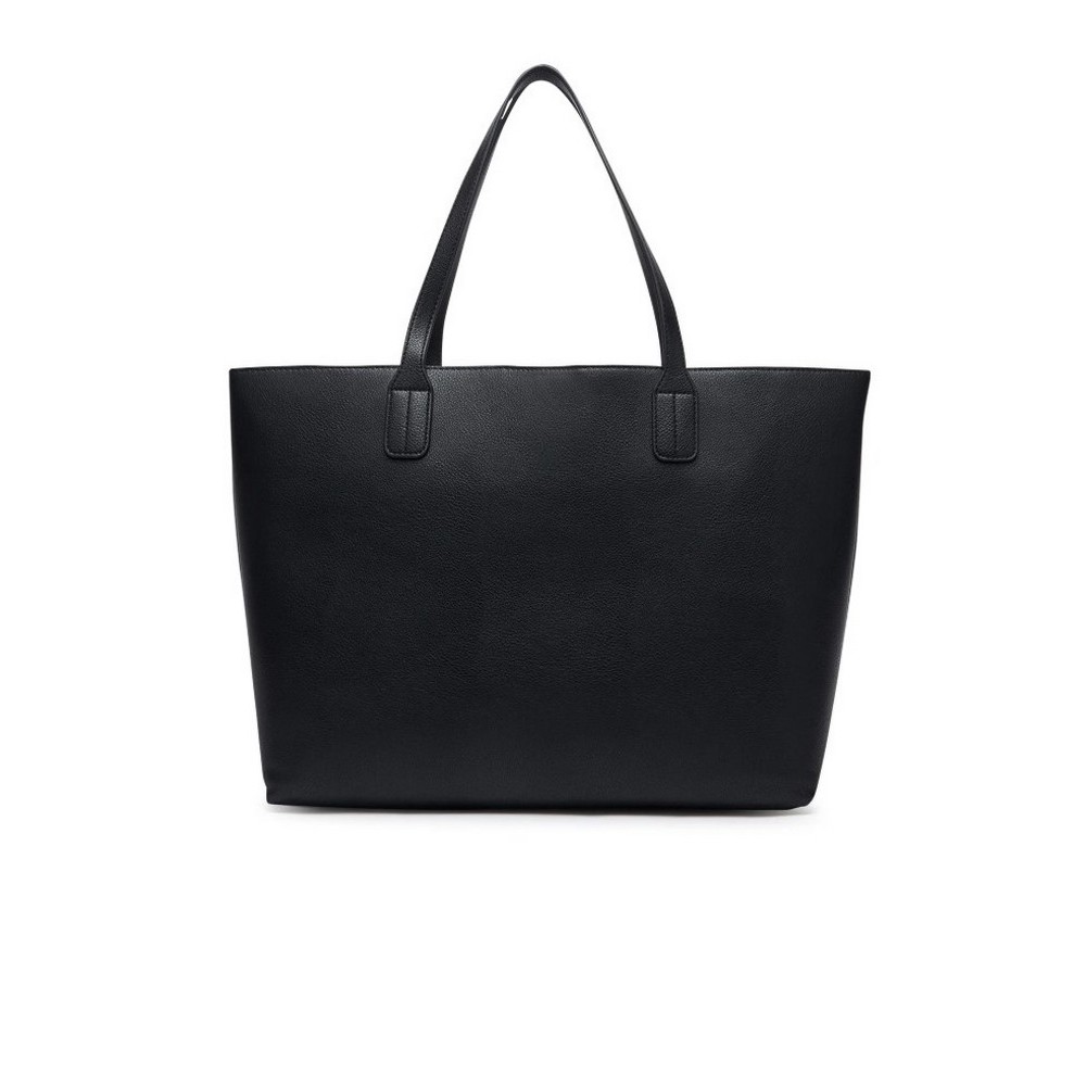 TOMMY HILFIGER ICON TOTE ΤΣΑΝΤΑ ΓΥΝΑΙΚΕΙΑ BLACK