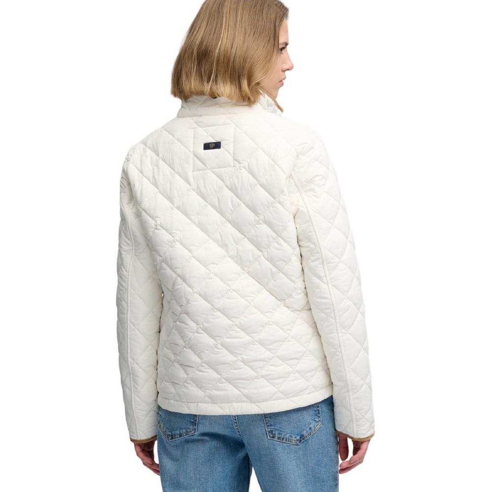 SUPERDRY ESTATE COUNTRY LINER JACKET ΜΠΟΥΦΑΝ ΓΥΝΑΙΚΕΙΟ OFF WHITE