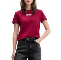 TOMMY JEANS REG ESSENTIAL LOGO 2 TEE T-SHIRT  ΜΠΛΟΥΖΑ ΓΥΝΑΙΚΕΙΑ BERRY