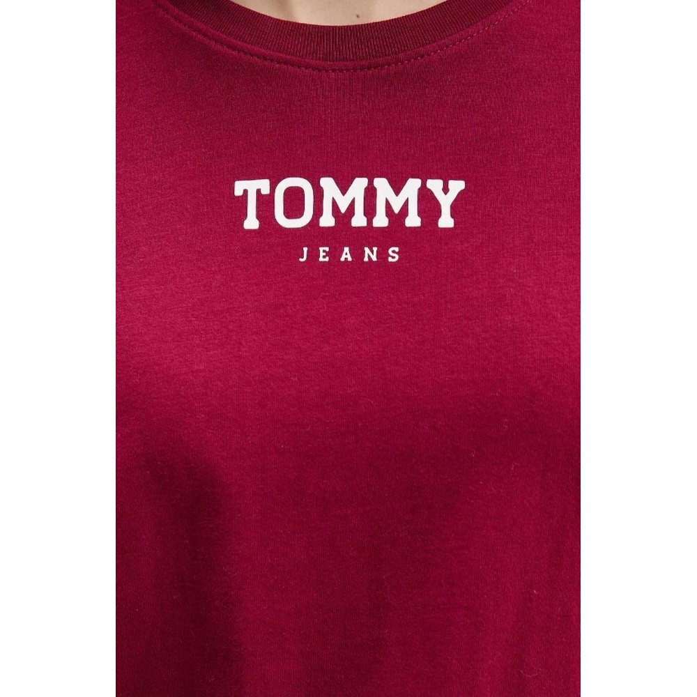TOMMY JEANS REG ESSENTIAL LOGO 2 TEE T-SHIRT  ΜΠΛΟΥΖΑ ΓΥΝΑΙΚΕΙΑ BERRY