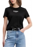 TOMMY JEANS REG ESSENTIAL LOGO 2 TEE T-SHIRT  ΜΠΛΟΥΖΑ ΓΥΝΑΙΚΕΙΑ BLACK
