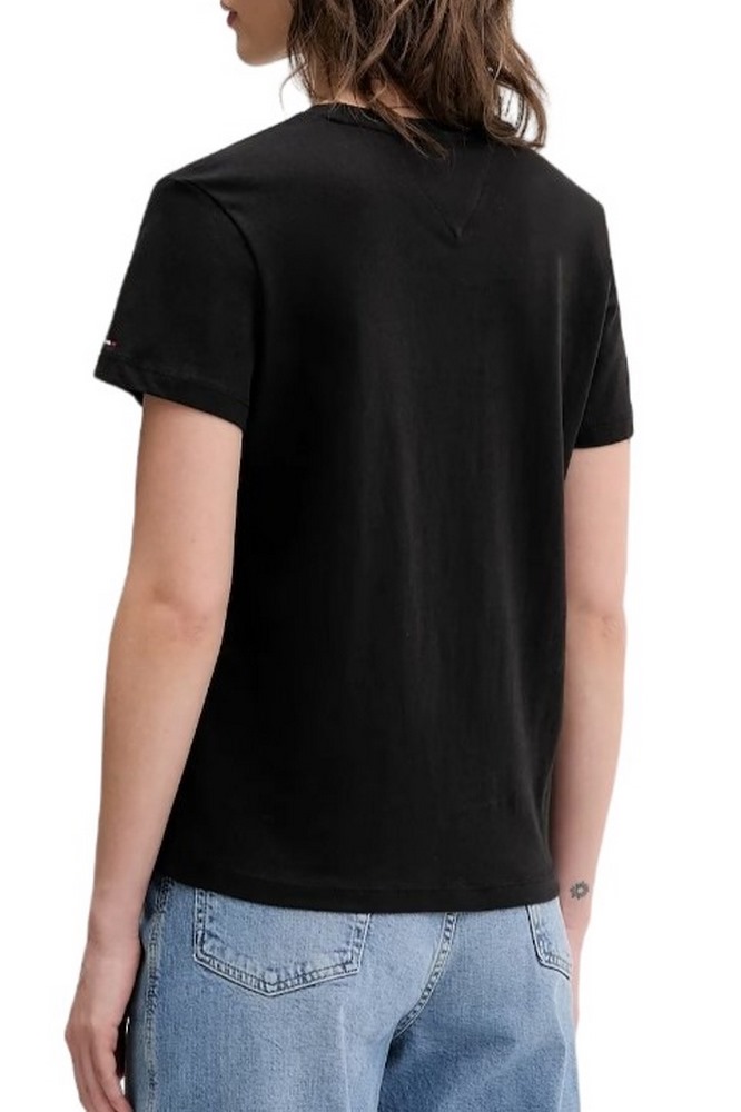 TOMMY JEANS REG ESSENTIAL LOGO 2 TEE T-SHIRT  ΜΠΛΟΥΖΑ ΓΥΝΑΙΚΕΙΑ BLACK