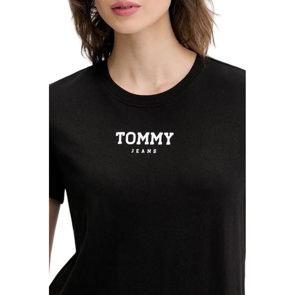 TOMMY JEANS REG ESSENTIAL LOGO 2 TEE T-SHIRT  ΜΠΛΟΥΖΑ ΓΥΝΑΙΚΕΙΑ BLACK