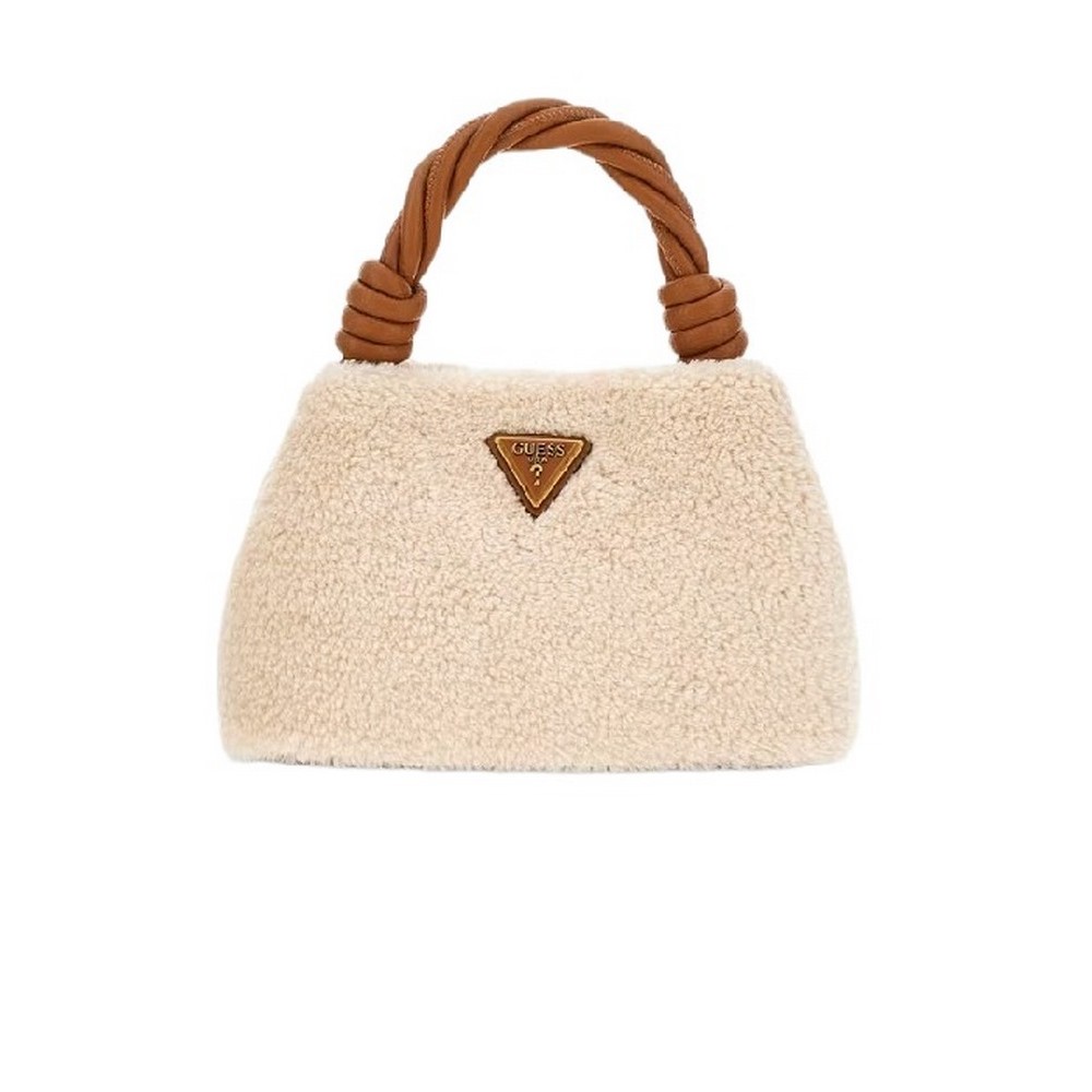 GUESS SHAIDA TOP HANDLE CROSSBODY ΤΣΑΝΤΑ ΓΥΝΑΙΚΕΙΑ NATURAL