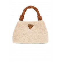 GUESS SHAIDA TOP HANDLE CROSSBODY ΤΣΑΝΤΑ ΓΥΝΑΙΚΕΙΑ NATURAL