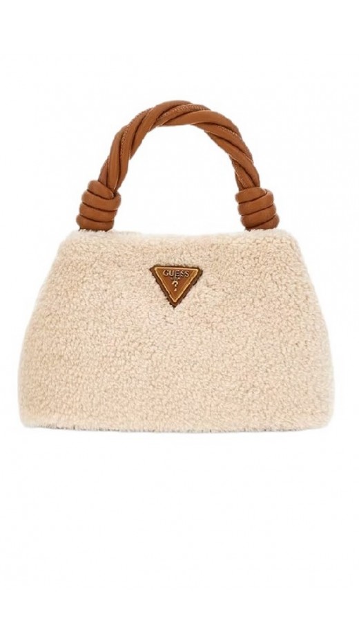GUESS SHAIDA TOP HANDLE CROSSBODY ΤΣΑΝΤΑ ΓΥΝΑΙΚΕΙΑ NATURAL