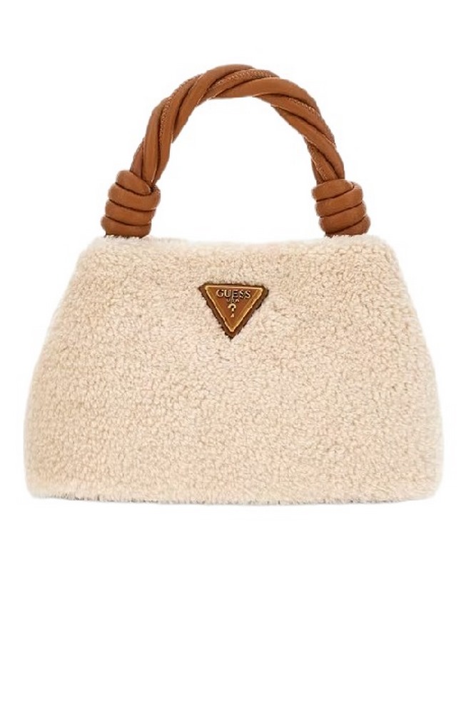 GUESS SHAIDA TOP HANDLE CROSSBODY ΤΣΑΝΤΑ ΓΥΝΑΙΚΕΙΑ NATURAL