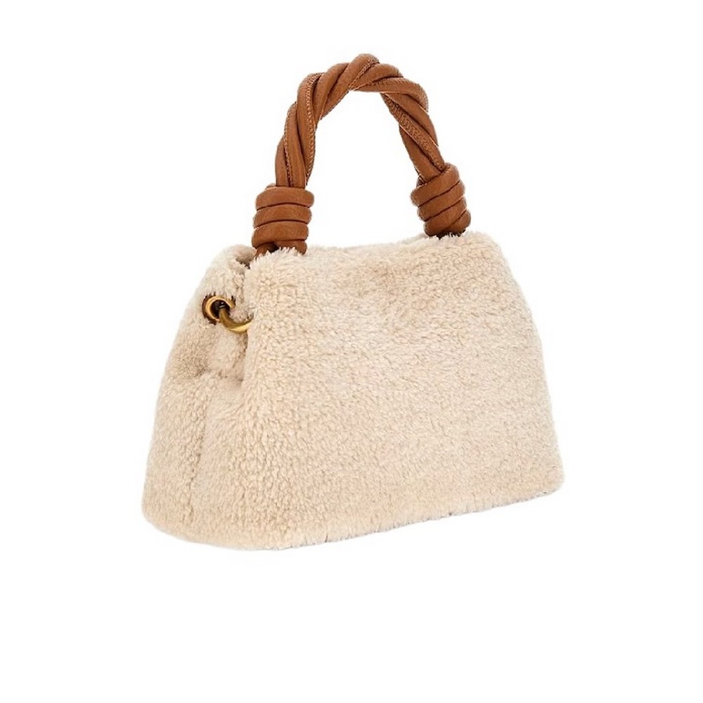 GUESS SHAIDA TOP HANDLE CROSSBODY ΤΣΑΝΤΑ ΓΥΝΑΙΚΕΙΑ NATURAL