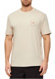 CALVIN KLEIN JEANS 30S EU WHOLESALE JEANS GRAPHICS T-SHIRT ΜΠΛΟΥΖΑ ΑΝΔΡΙΚΗ BEIGE