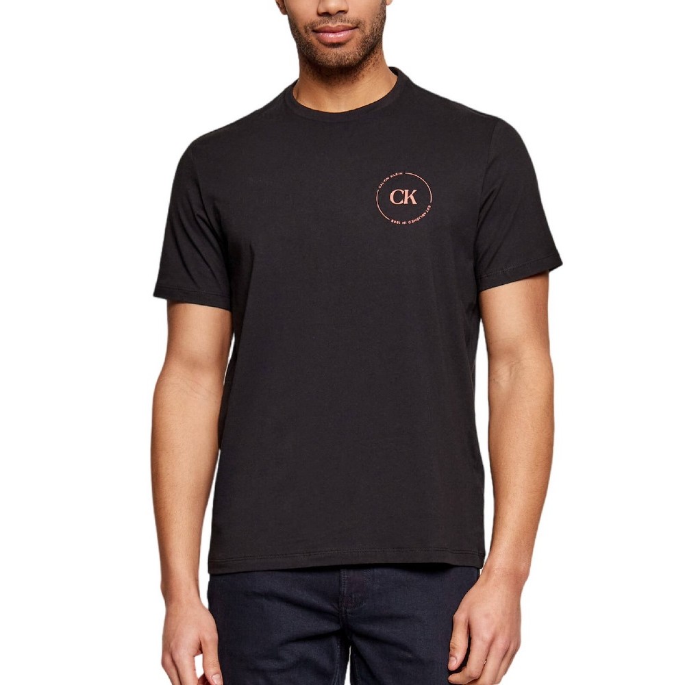 CALVIN KLEIN JEANS 30S EU WHOLESALE JEANS GRAPHICS T-SHIRT ΜΠΛΟΥΖΑ ΑΝΔΡΙΚΗ BLACK