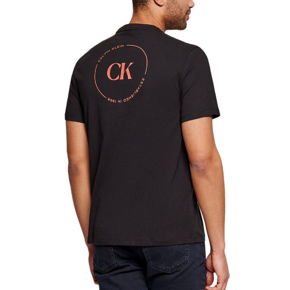 CALVIN KLEIN JEANS 30S EU WHOLESALE JEANS GRAPHICS T-SHIRT ΜΠΛΟΥΖΑ ΑΝΔΡΙΚΗ BLACK