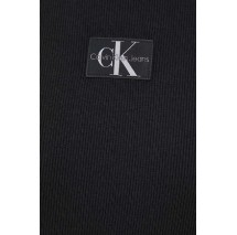 CALVIN KLEIN JEANS WOVEN LABEL RIB REGULAR TEE T-SHIRT ΓΥΝΑΙΚΕΙΟ BLACK