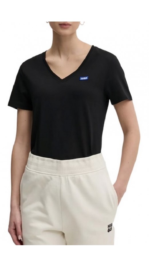 HUGO BOSS JERSEY CLASSIC V T-SHIRT ΜΠΛΟΥΖΑ ΓΥΝΑΙΚΕΙΑ BLACK