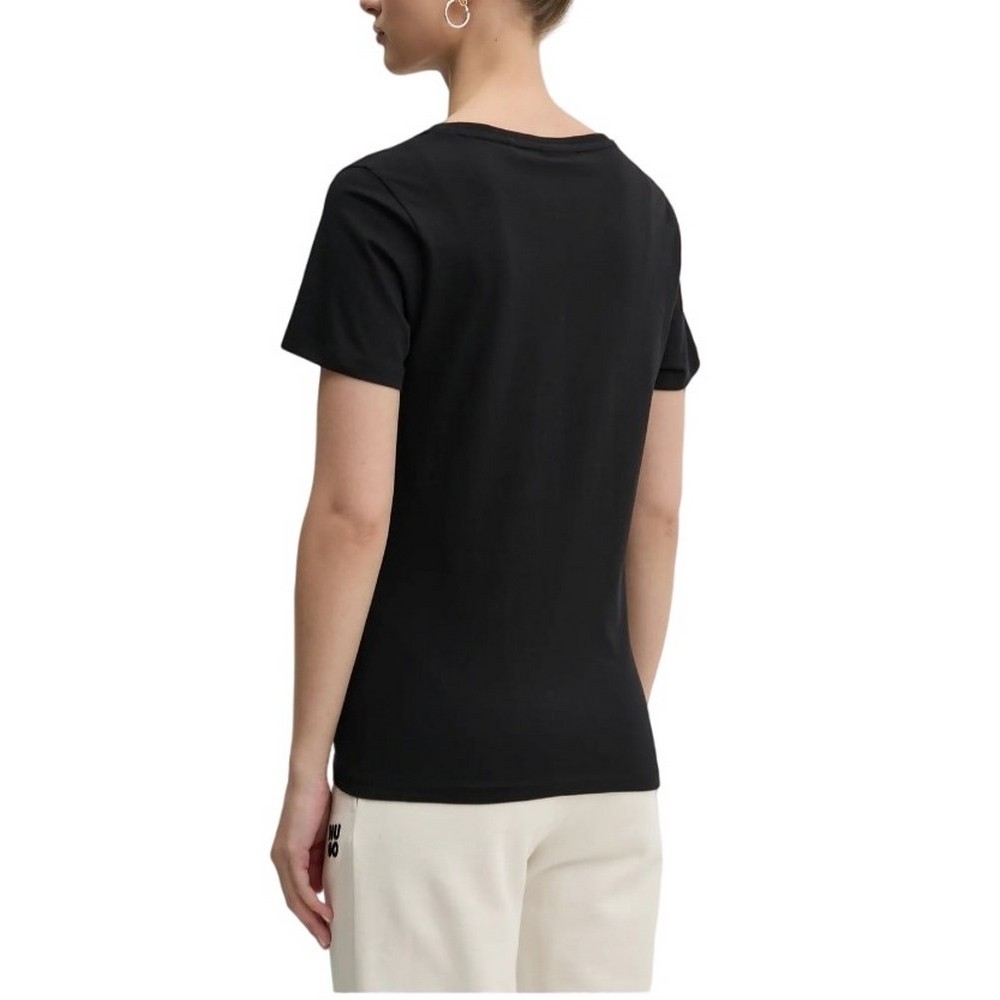 HUGO BOSS JERSEY CLASSIC V T-SHIRT ΜΠΛΟΥΖΑ ΓΥΝΑΙΚΕΙΑ BLACK