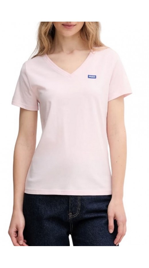 HUGO BOSS JERSEY CLASSIC V T-SHIRT ΜΠΛΟΥΖΑ ΓΥΝΑΙΚΕΙΑ PINK