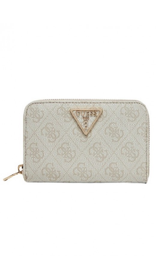 GUESS LAUREL SLG MEDIUM ZIP AROUND ΑΞΕΣΟΥΑΡ ΠΟΡΤΟΦΟΛΙ ΓΥΝΑΙΚΕΙΟ ECRU