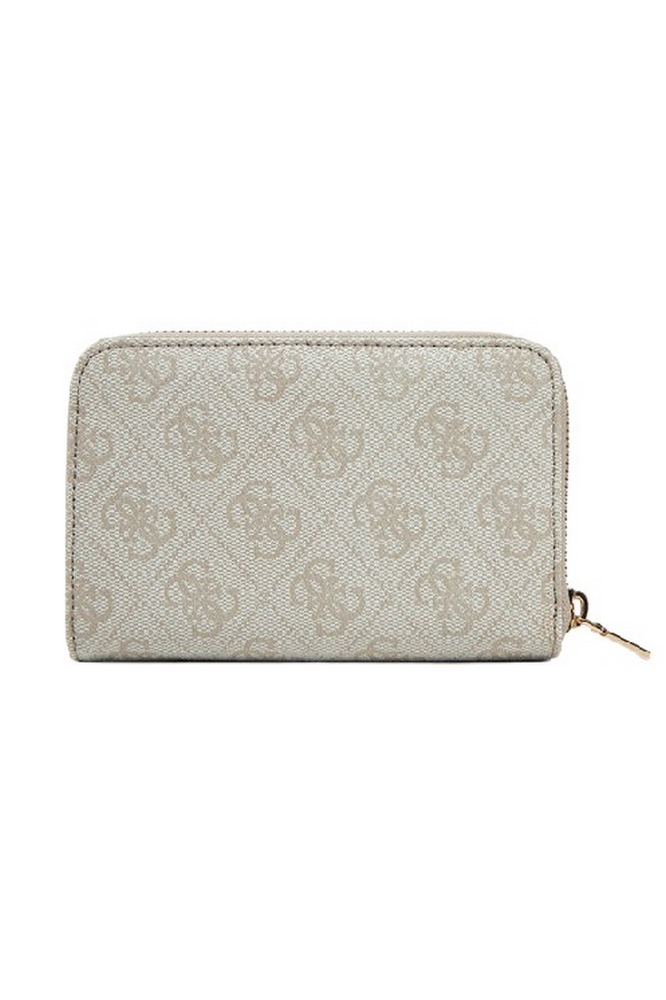 GUESS LAUREL SLG MEDIUM ZIP AROUND ΑΞΕΣΟΥΑΡ ΠΟΡΤΟΦΟΛΙ ΓΥΝΑΙΚΕΙΟ ECRU