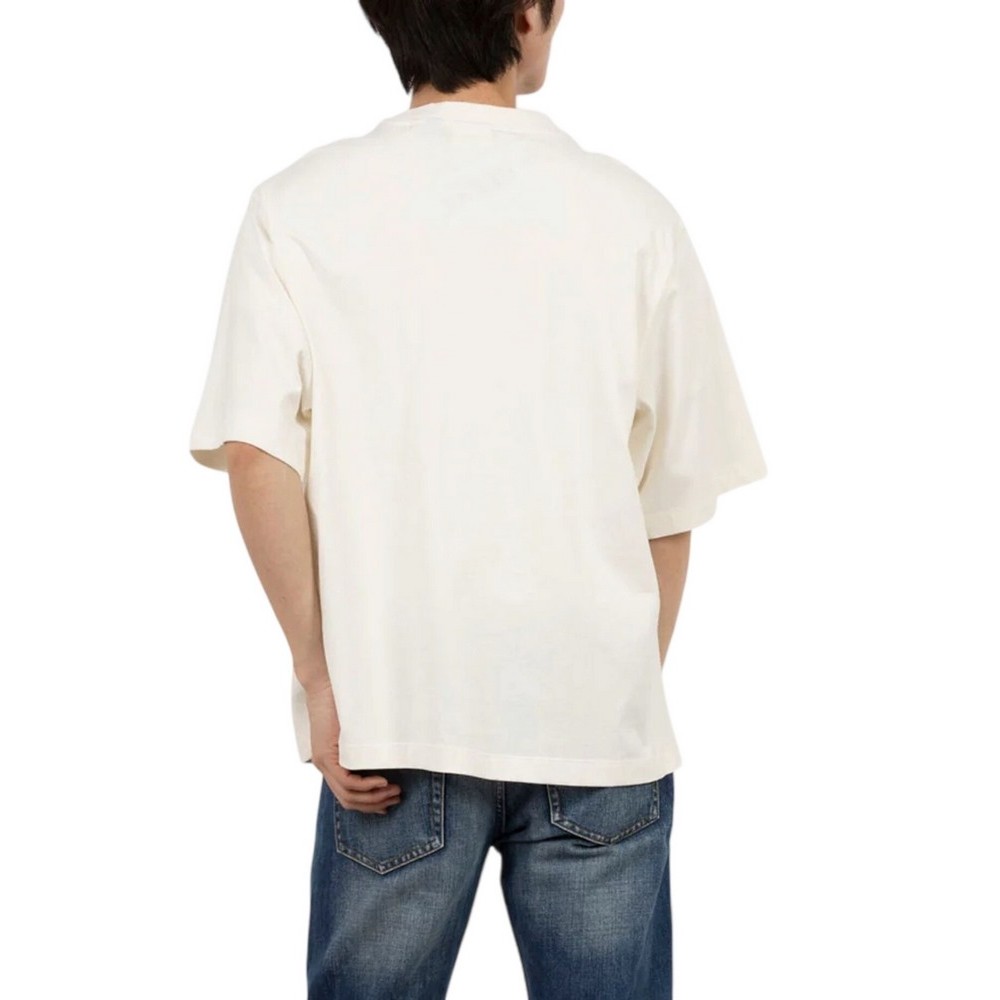 GUESS BOXY POCKET TEE T-SHIRT ΜΠΛΟΥΖΑ ΑΝΔΡΙΚΗ ECRU