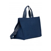 LIU JO SOFT MIN OF 2 L TOTE LOGO BUBBLE ΤΣΑΝΤΑ ΓΥΝΑΙΚΕΙΑ BLUE SKY