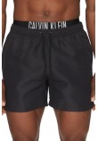 CALVIN KLEIN JEANS MEDIUM DOUBLE WB ΜΑΓΙΟ ΑΝΔΡΙΚΟ BLACK