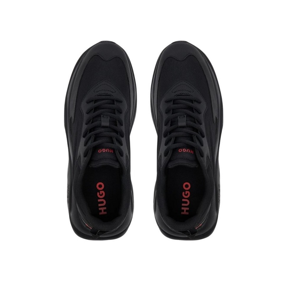 HUGO BOSS SNEAKERS LEON RUNN CVPU N ΠΑΠΟΥΤΣΙΑ ΑΝΔΡΙΚΑ BLACK