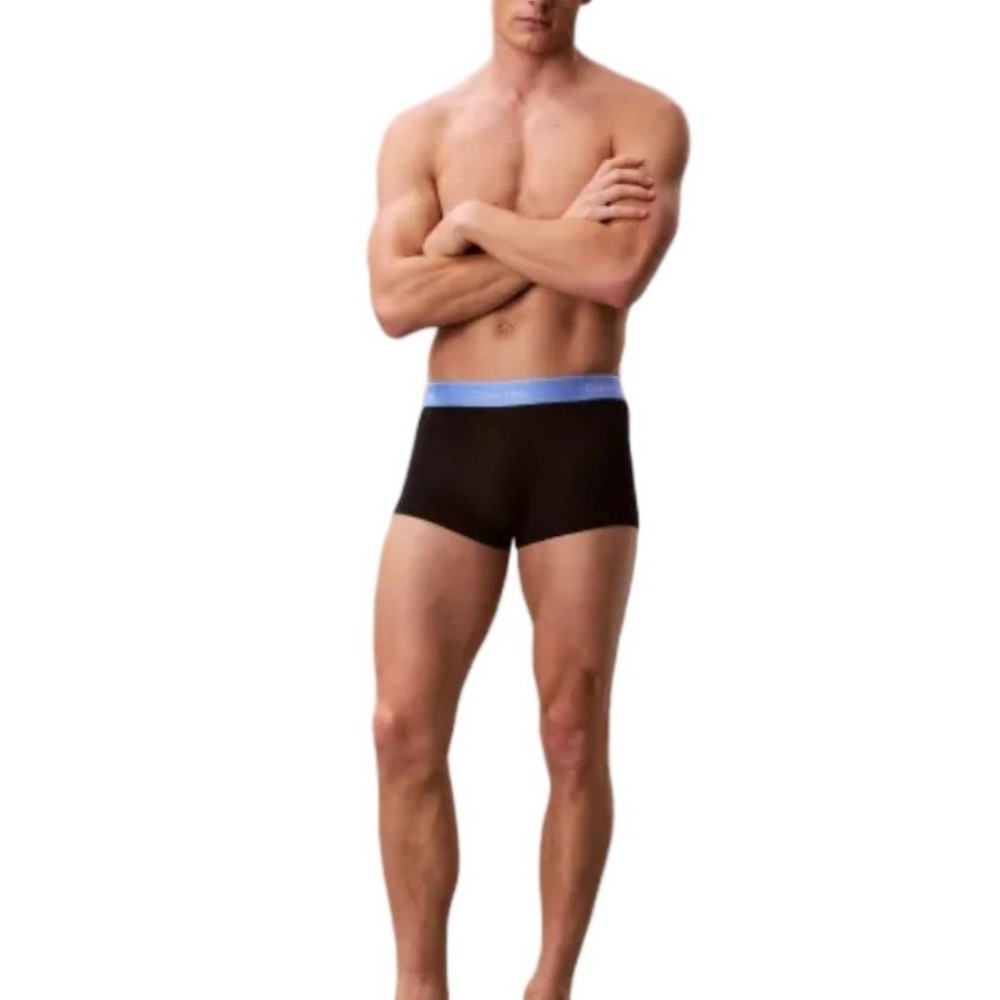 CALVIN KLEIN LOW RISE TRUNK 5PK ΕΣΩΡΟΥΧΟ ΑΝΔΡΙΚΟ BLACK/GREEN