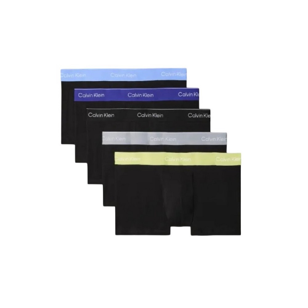CALVIN KLEIN LOW RISE TRUNK 5PK ΕΣΩΡΟΥΧΟ ΑΝΔΡΙΚΟ BLACK/GREEN