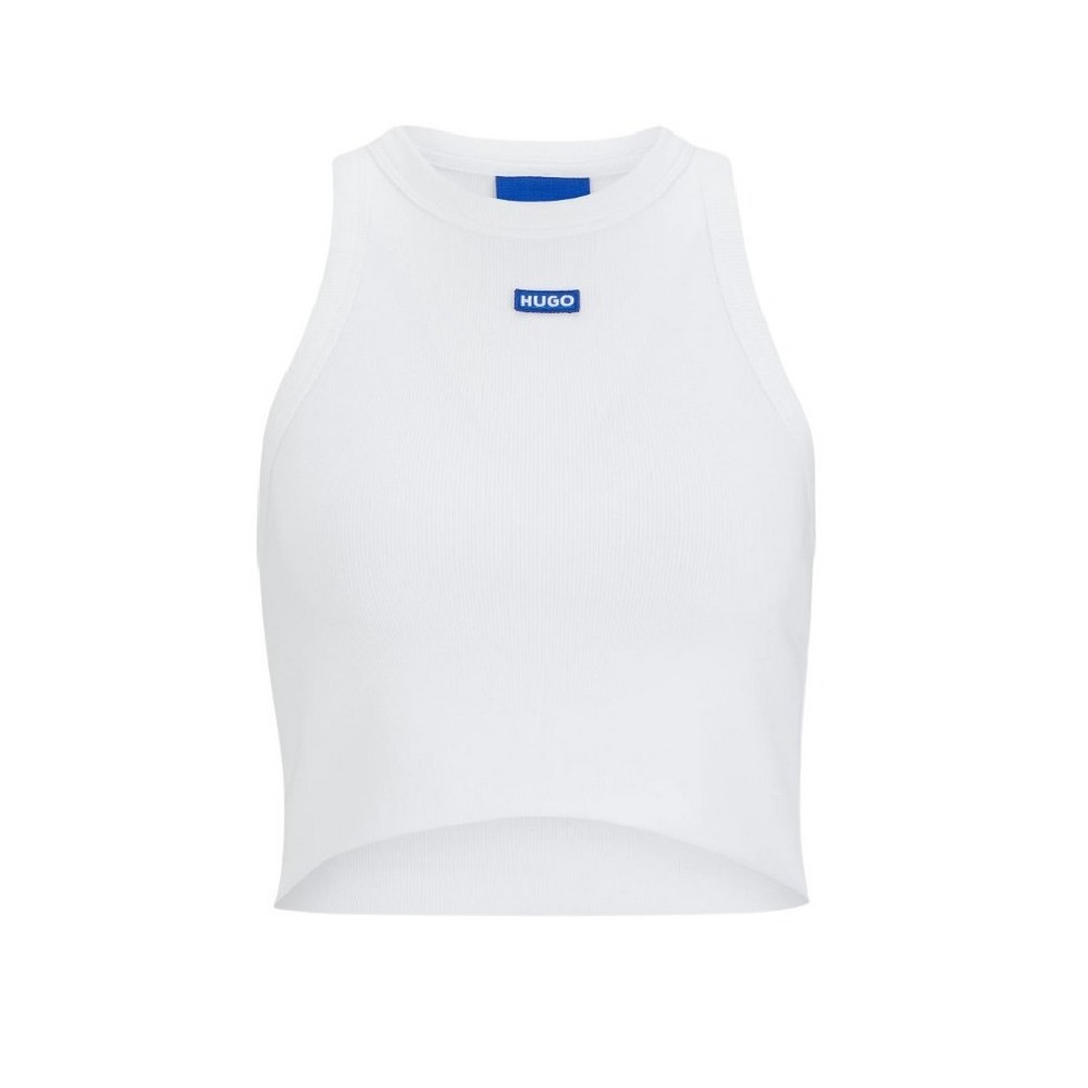 HUGO BOSS JERSEY TOP BABY TANK B ΤΟΠ ΜΠΛΟΥΖΑ ΓΥΝΑΙΚΕΙΑ WHITE