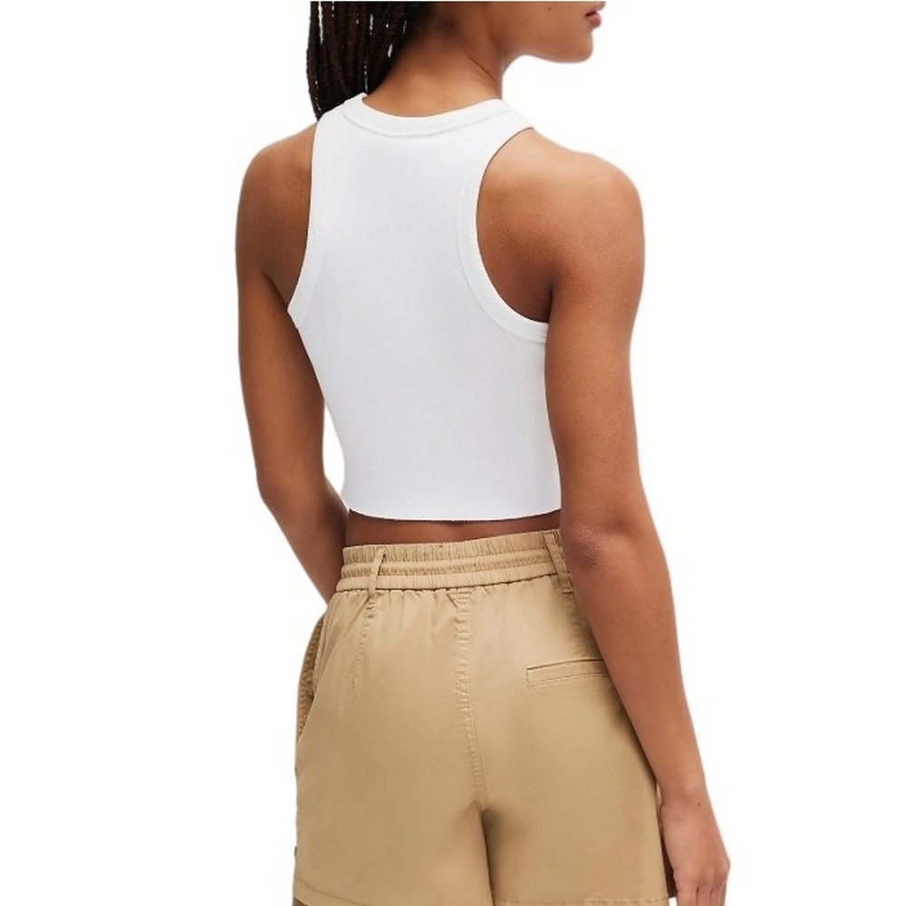 HUGO BOSS JERSEY TOP BABY TANK B ΤΟΠ ΜΠΛΟΥΖΑ ΓΥΝΑΙΚΕΙΑ WHITE