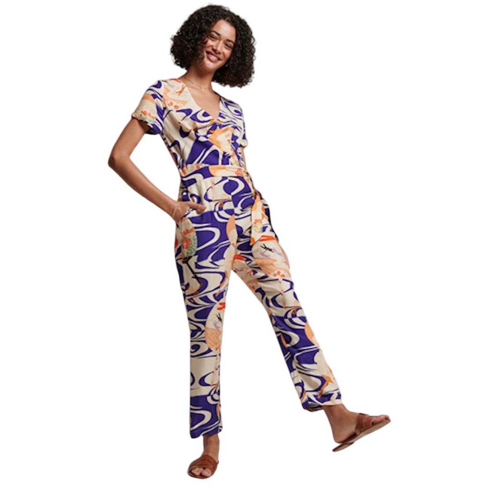 SUPERDRY D2 OVIN VINTAGE WOVEN JUMPSUIT ΟΛΟΣΩΜΗ ΦΟΡΜΑ ΓΥΝΑΙΚΕΙΑ MULTI