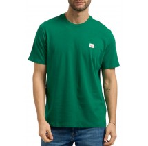 CALVIN KLEIN JEANS BADGE 30S JERSEY CLASSIC T-SHIRT ΜΠΛΟΥΖΑ ΑΝΔΡΙΚΗ GREEN