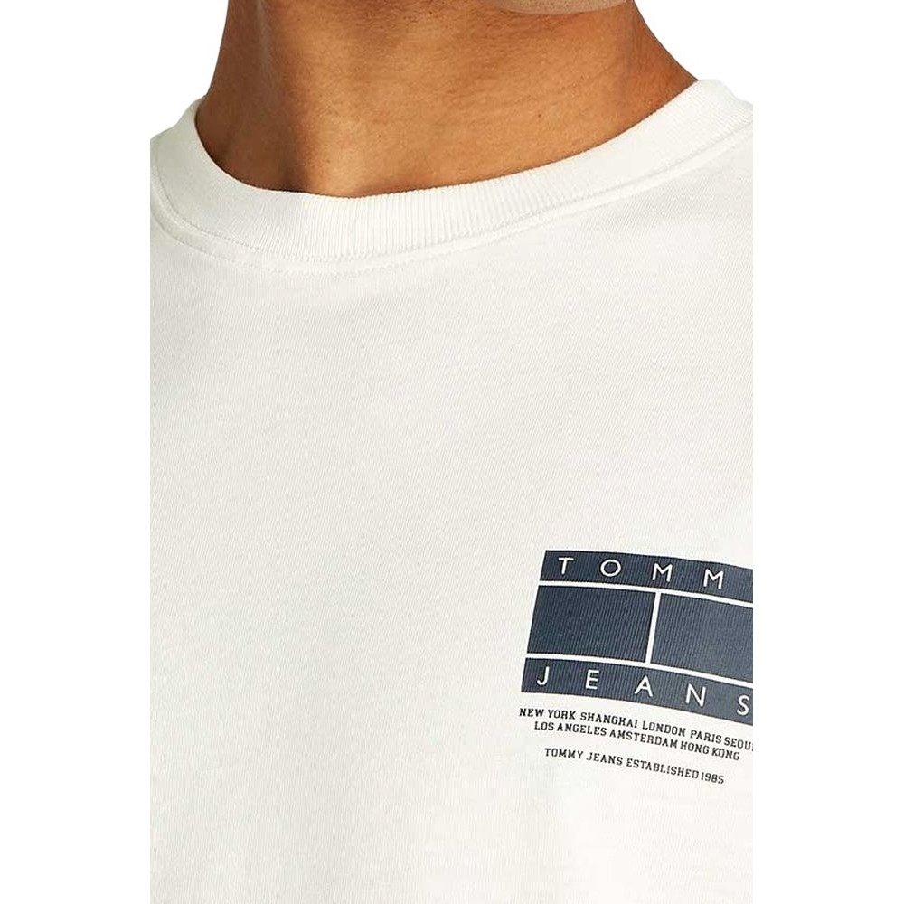 TOMMY JEANS REG DNA GRAPHIC TEE EXT ΜΠΛΟΥΖΑ ΑΝΔΡΙΚΗ ECRU