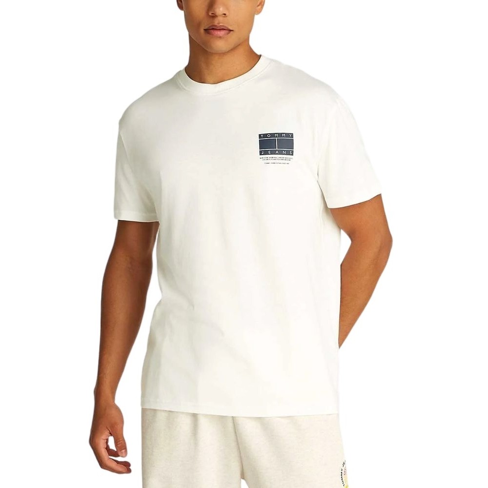 TOMMY JEANS REG DNA GRAPHIC TEE EXT ΜΠΛΟΥΖΑ ΑΝΔΡΙΚΗ ECRU