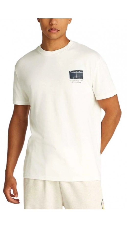 TOMMY JEANS REG DNA GRAPHIC TEE EXT ΜΠΛΟΥΖΑ ΑΝΔΡΙΚΗ ECRU