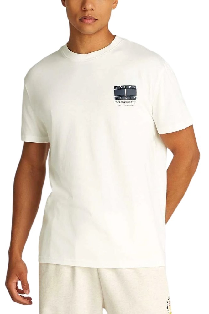 TOMMY JEANS REG DNA GRAPHIC TEE EXT ΜΠΛΟΥΖΑ ΑΝΔΡΙΚΗ ECRU