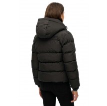 SUPERDRY D1 SDSW HOODED SPORTS PUFFER JACKET ΜΠΟΥΦΑΝ ΓΥΝΑΙΚΕΙΟ BLACK