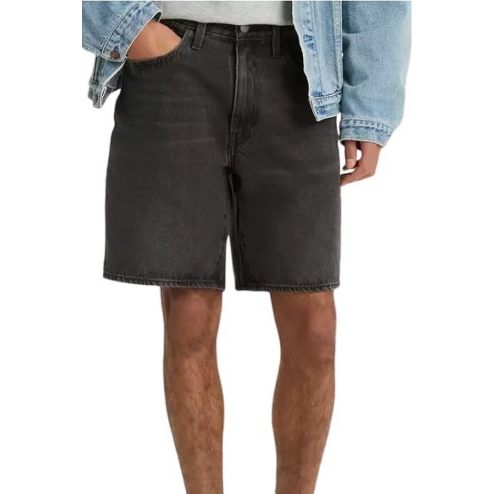 LEVIS 468 LOOSE SHORTS A84610006 ΒΕΡΜΟΥΔΑ ΑΝΔΡΙΚΗ BLACK DENIM