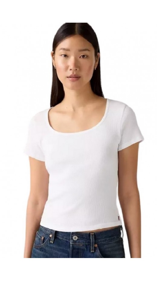 LEVIS® ESSENTIAL SQRD NECK TEE T-SHIRT ΜΠΛΟΥΖΑ ΓΥΝΑΙΚΕΙΑ WHITE