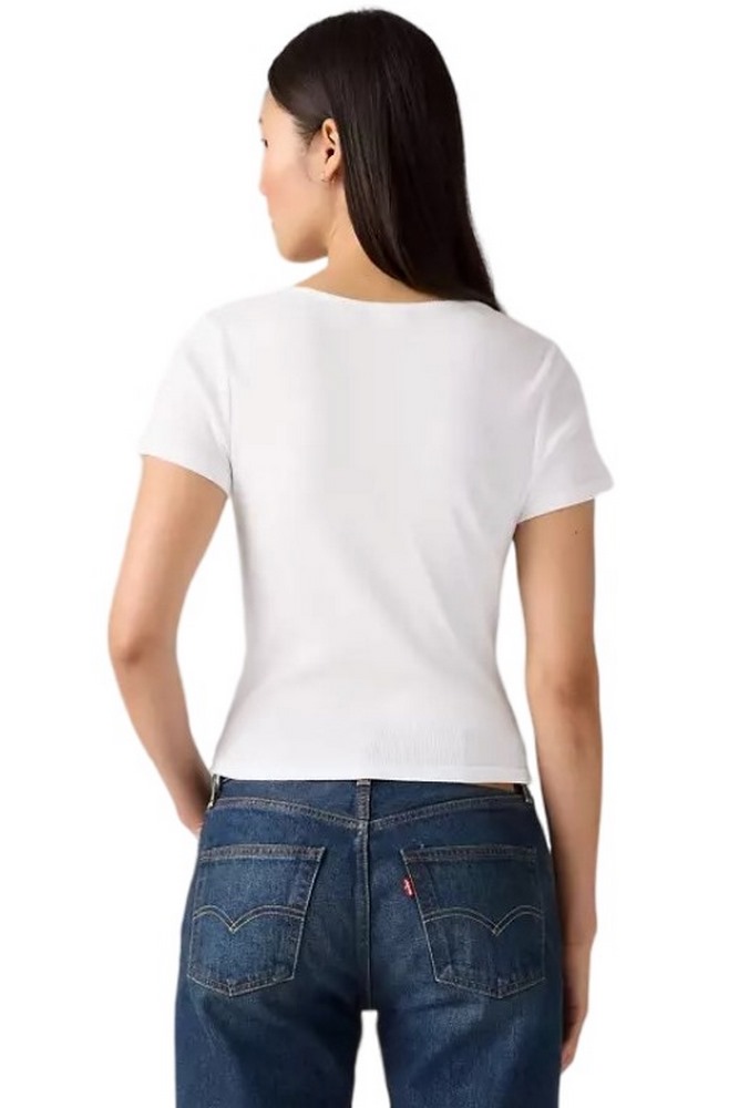 LEVIS® ESSENTIAL SQRD NECK TEE T-SHIRT ΜΠΛΟΥΖΑ ΓΥΝΑΙΚΕΙΑ WHITE