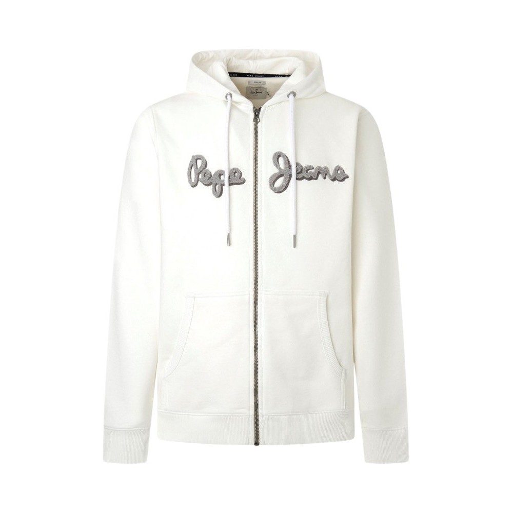 PEPE JEANS E2 DROP 2B RYAN ZIP ΖΑΚΕΤΑ ΦΟΥΤΕΡ ΑΝΔΡΙΚΗ WHITE