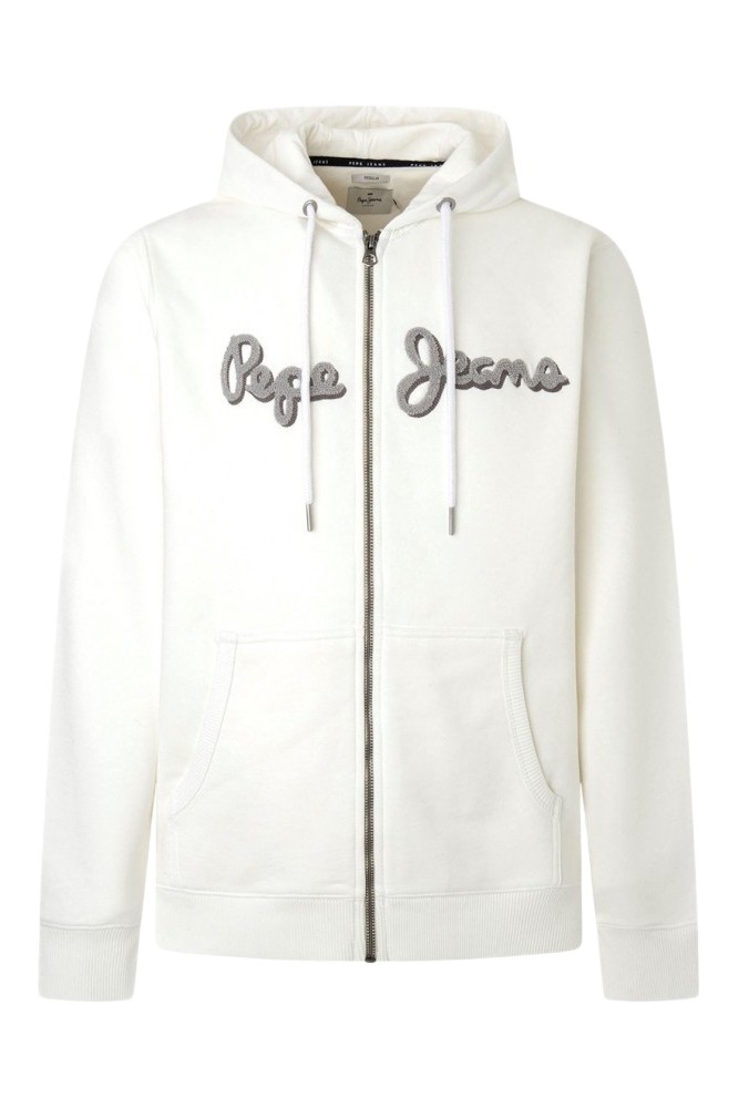 PEPE JEANS E2 DROP 2B RYAN ZIP ΖΑΚΕΤΑ ΦΟΥΤΕΡ ΑΝΔΡΙΚΗ WHITE