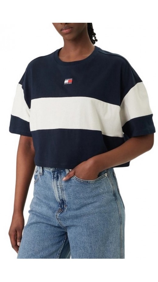 TOMMY JEANS CBLK BADGE T-SHIRT ΜΠΛΟΥΖΑ ΓΥΝΑΙΚΕΙΑ NAVY