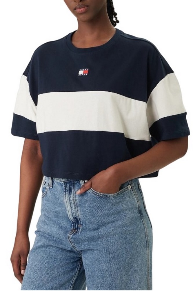 TOMMY JEANS CBLK BADGE T-SHIRT ΜΠΛΟΥΖΑ ΓΥΝΑΙΚΕΙΑ NAVY